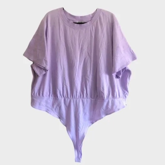 Future Collective Lavender Short Sleeve Bodysuit by Gabriella Karefa-Johnson - Picture 3 of 6